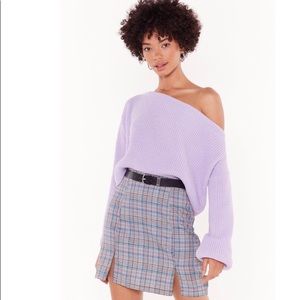 Nasty Gal off the shoulder sweater
